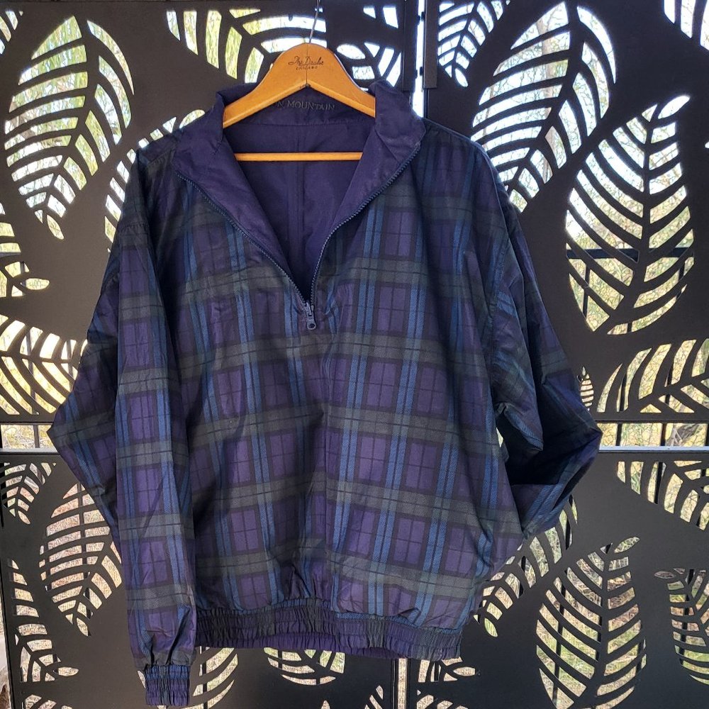 Pebble Beach Reversable Pullover Windbreaker Jack… - image 1